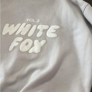 White Fox Boutique Gray Sweatshirt